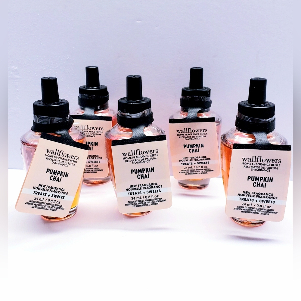 Bath & Body Works PUMPKIN CHAI Wallflowers Fragrance Refill, 0.8 oz (5 pcs)